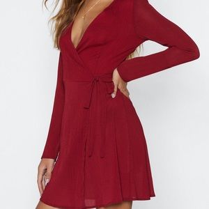 Nasty Gal Under Wraps Mini Dress
